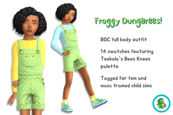Froggy Dungarees!